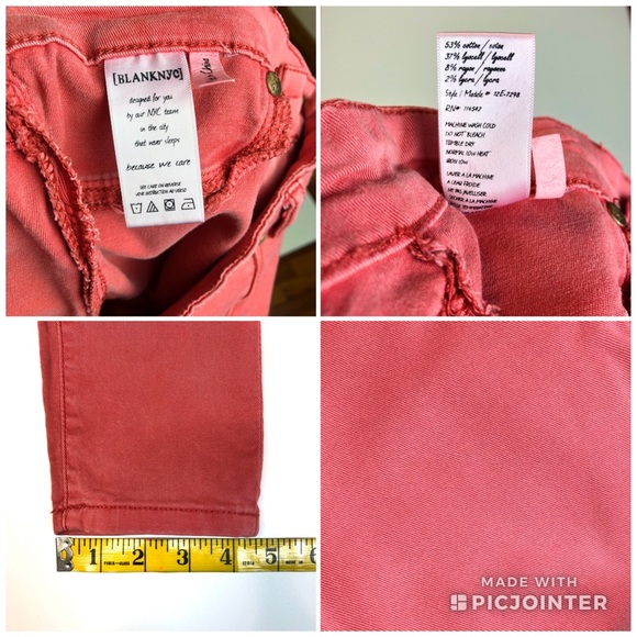 BLANK NYC The Spray On Super Skinny Jeans - Coral - Picture 8 of 8